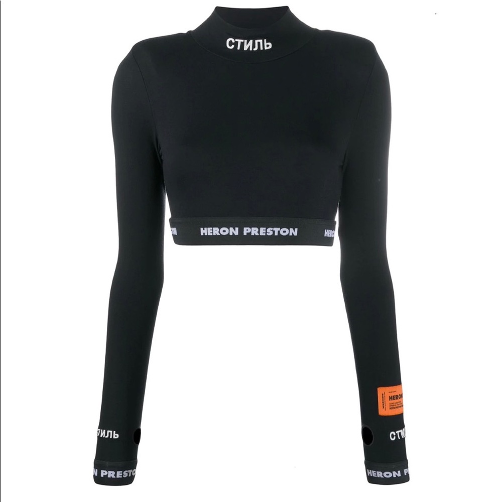 Heron Preston CTNMB Long Sleeve Crop Top